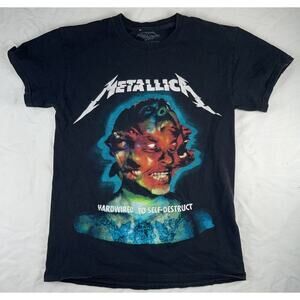 Metallica 2017 WorldWired Tour Shirt Mens S Black Hardwire To Self-Destruct Tee